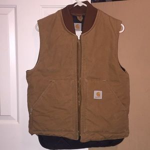 Brown carhartt vest size med